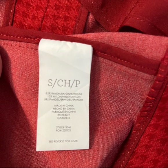 Cabi Houndstooth Red Jacket - Picture 7 of 8